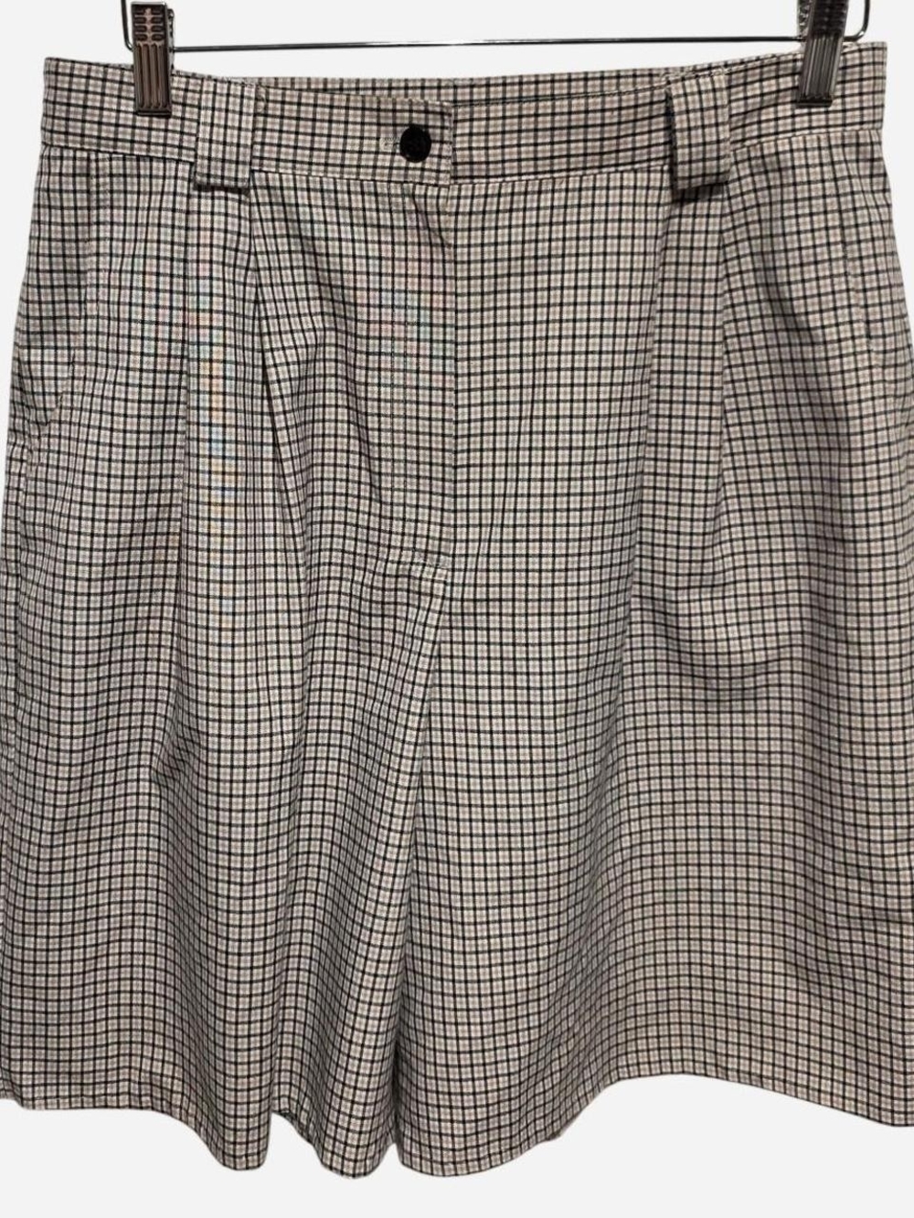 VINTAGE Counterparts Black and White Checked High Waisted Shorts Size 12
